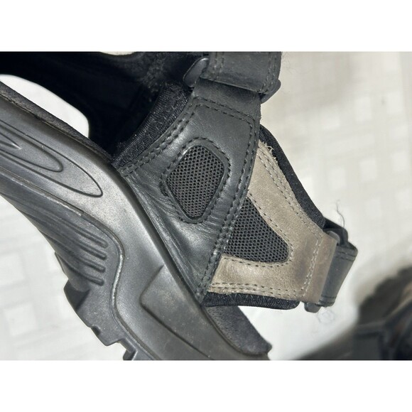 Ecco Receptor Sandals Gray Black Leather Hiking Walking Sz. US 11-11.5 Men EU 45 main image 14